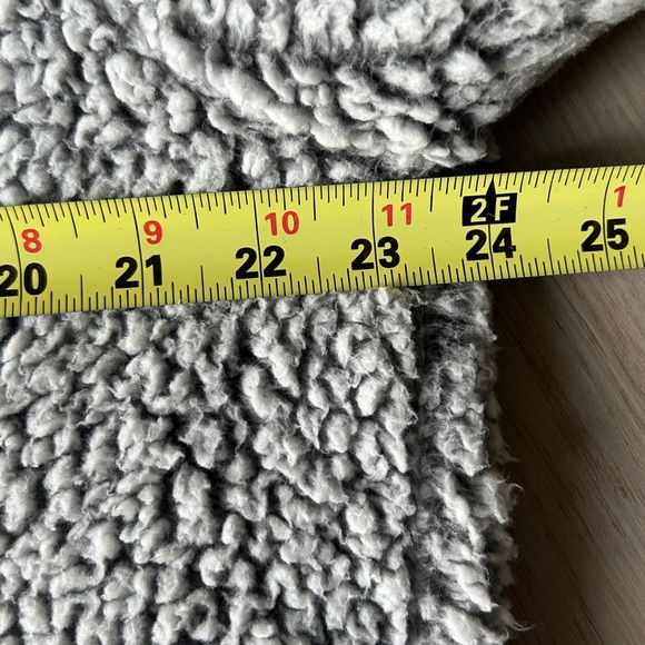 Eddie Bauer Fireside Funnel Women's Sweater Gray XL Cozy Teddy Sherpa Winter - Picture 4 of 8